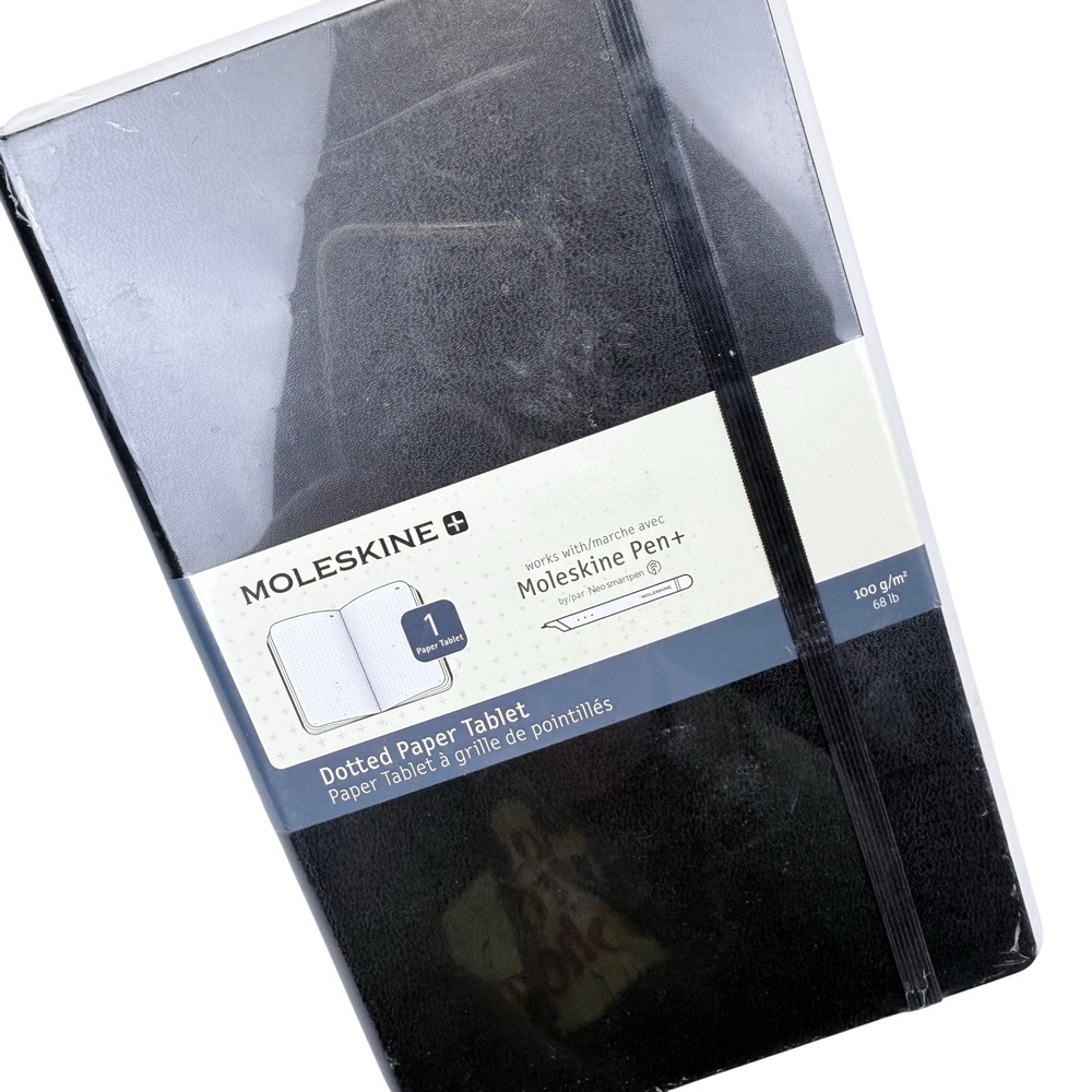 Moleskine Black Dotted Paper Tablet Smart Notebook with Pen Plus‎